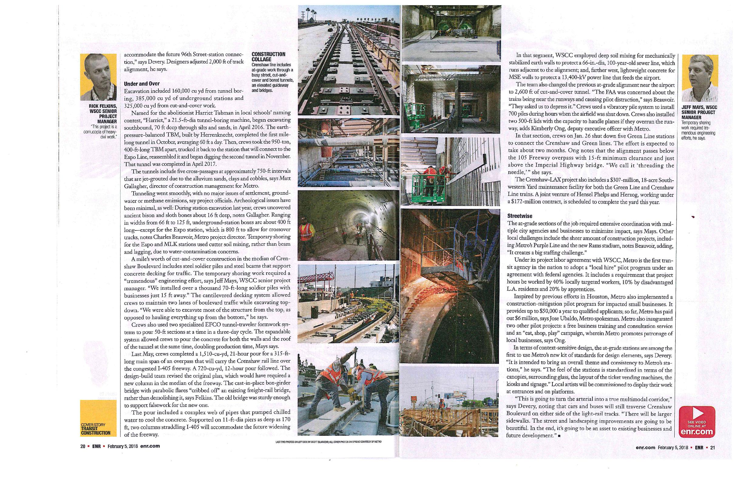 ENR MetroLink LAX - Crenshaw Cover Story February 2018_2