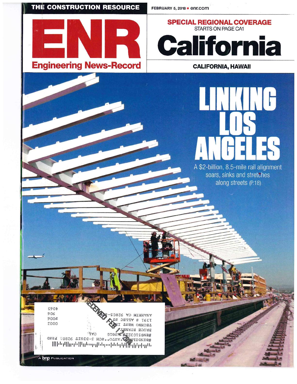McMahon Steel on Cover of ENR LAX - Crenshaw_1